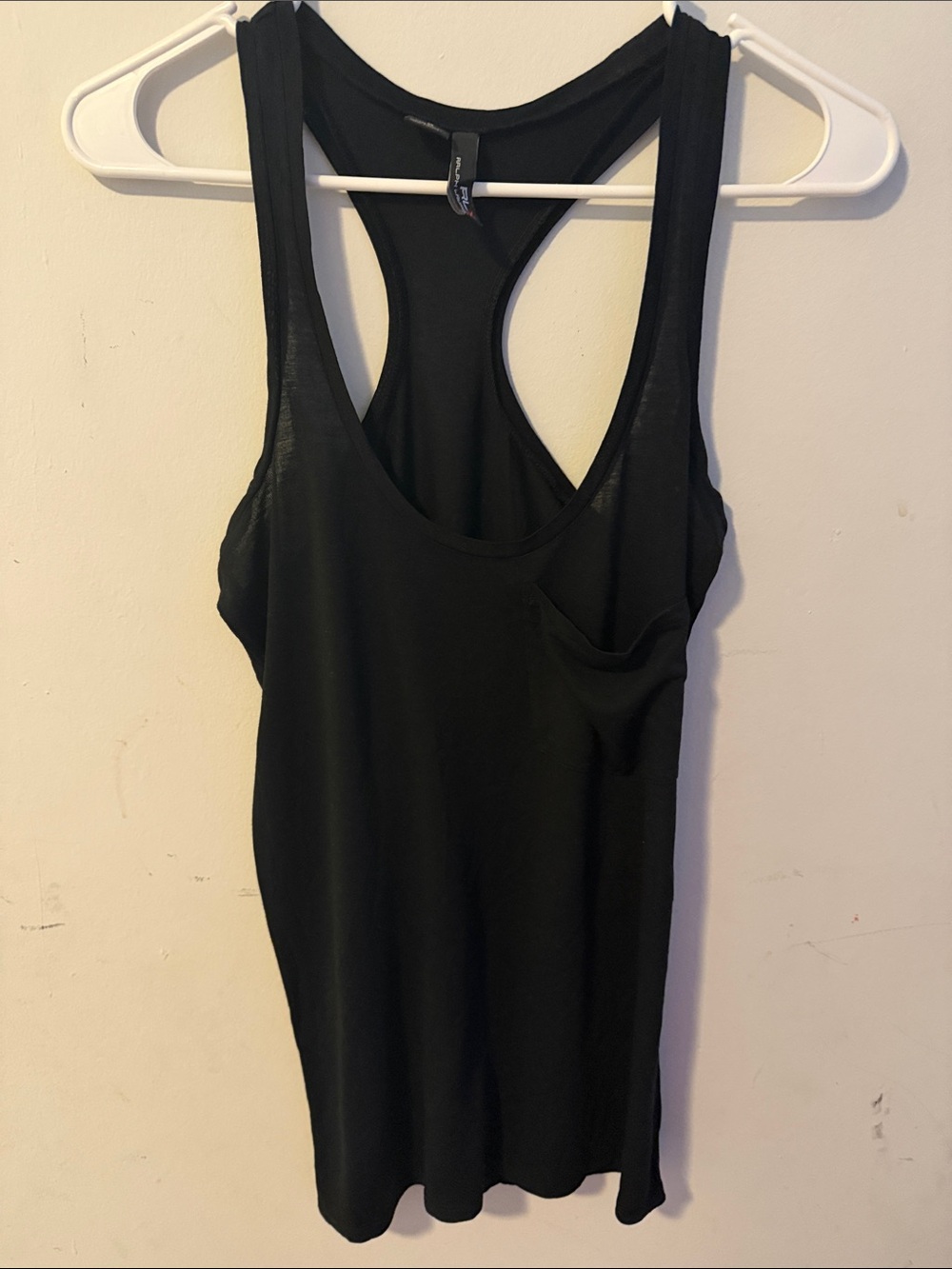 RLX Ralph Lauren Black Racerback Tank Top